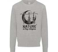 La Natura È La Mia Religione Felpa Da Strega Halloween Uomo