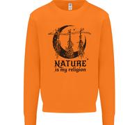 La Natura È La Mia Religione Felpa Da Strega Halloween Uomo