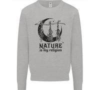 La Natura È La Mia Religione Felpa Da Strega Halloween Uomo