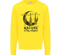 La Natura È La Mia Religione Felpa Da Strega Halloween Uomo