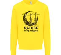 La Natura È La Mia Religione Felpa Da Strega Halloween Uomo