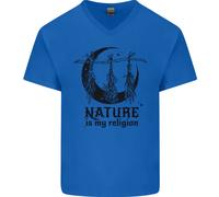 La Natura È La Mia Religione Halloween Strega Maglietta In Cotone A V