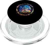 La natura è la mia religione La Terra è la mia Chiesa Mandala Albero PopSockets PopGrip per MagSafe