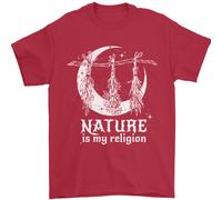 La Natura È La Mia Religione Strega Halloween Uomo T-Shirt 100% Cotone