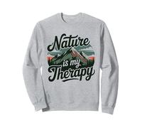 La Natura è la mia Terapia Escursionismo Campeggio Montagna Av Felpa