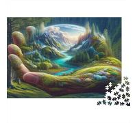 La natura in mano Puzzle 1000 Pezzi Carta riciclata per adulti Puzzle per adulti Gioco difficile e stimolante Gioco familiare divertente Ottima idea regalo per il relax 52x38cm/1000pcs