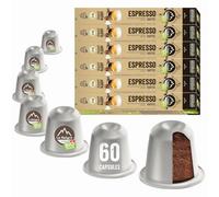 La Natura Lifestyle Caffè biologico ESPRESSO | 60 capsule di caffè compatibili con le macchine a capsule Nespresso®³ | Compostabile al 100% industrialmente