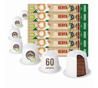 La Natura Lifestyle | Caffè biologico SINGLE ORIGIN KENYA | 100% industriale compostabile capsule di caffè | ecologiche | 60 capsule di caffè | compatibile con la macchina a Nespresso