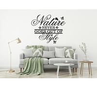 La Natura Non Tramonterà Mai Stile Adesivo Murale Citazione Frase 002