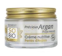 LA NATURA SO BIO Etic| Crema nutriente Perle di Argan - Prezioso Argan Pelle matura | Pelle intensamente nutrita | Rigidità e densità | Olio di Argan Bio - Collagene vegetale | Made in Italy | 50 ml