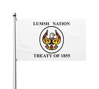 La Nazione Lummi Bandiere Di Benvenuto Con 2 Occhielli Bandiera Da Cortile Resistente Alle Intemperie Bandiere Da Giardino Decorazione Per Esterni Fattoria All'Aperto 90X152Cm