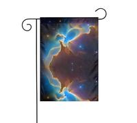 La nebulosa spaziale dell'universo YYHWHJDE Immagine dimensioni precise di questa bandiera da giardino è di 30,5 x 45,7 cm, che è un rapporto dorato accuratamente progettato. Si adatta perfettamente