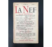 La Nef Revue mensile numero 23 Albin Michel ottobre 1946