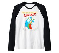 La neurodiversità Rocce retrò Universo Spaziale neurodivergente ASD Maglia con Maniche Raglan