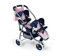 La Nina Diset Passeggino gemellare Bambole, Multicolore, 41 x 81 x 62 (Diset 60421)