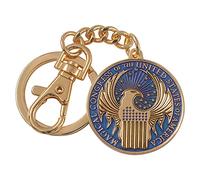 The Noble Collection Fantastic Beasts MACUSA Emblem Keychain - 1.5in (3.5cm) Fin