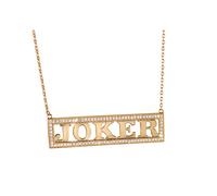 La Noble Collection Collana Joker Harley Quinn Oro