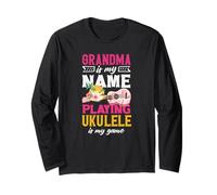 La Nonna è Il Mio Nome Che Gioca a Ukulele è Il Mio Giocatore di Gioco Maglia a Manica