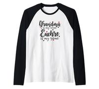 La Nonna è Il Mio Nome Euchre è Il Mio Gioco Maglia con Maniche Raglan