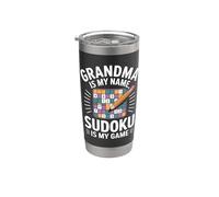 La nonna è il mio nome Sudoku è il mio gioco Bicchiere termico in acciaio inox doppia parete