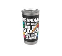 La nonna è il mio nome Sudoku è il mio gioco Bicchiere termico in acciaio inox doppia parete
