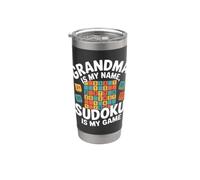 La nonna è il mio nome Sudoku è il mio gioco Bicchiere termico in acciaio inox doppia parete