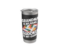 La nonna è il mio nome Sudoku è il mio gioco Bicchiere termico in acciaio inox doppia parete