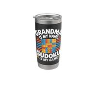 La nonna è il mio nome Sudoku è il mio gioco Bicchiere termico in acciaio inox doppia parete