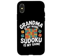 La nonna è il mio nome Sudoku è il mio gioco Custodia per iPhone X/XS