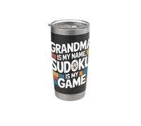 La nonna è il mio nome Sudoku è il mio gioco divertente Bicchiere termico in acciaio inox doppia parete