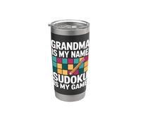 La nonna è il mio nome Sudoku è il mio gioco divertente Bicchiere termico in acciaio inox doppia parete
