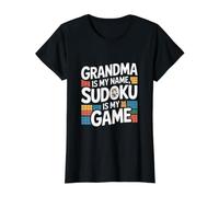 La Nonna è Il Mio Nome Sudoku è Il Mio Gioco Divertente Maglietta con Stampa Grafica Economica
