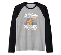 La Nonna è Il Mio Nome Sudoku è Il Mio Gioco Maglia con Maniche Raglan