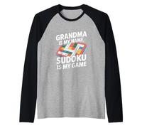 La Nonna è Il Mio Nome Sudoku è Il Mio Gioco Maglia con Maniche Raglan