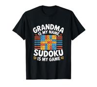 La Nonna è Il Mio Nome Sudoku è Il Mio Gioco Maglietta con Stampa Grafica Economica