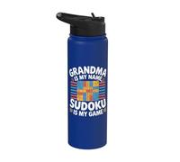 La nonna è il mio nome Sudoku è il mio gioco Stainless Steel Insulated Water Bottle