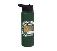 La nonna è il mio nome Sudoku è il mio gioco Stainless Steel Insulated Water Bottle