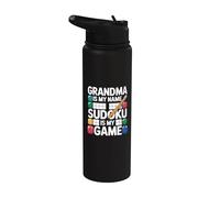La nonna è il mio nome Sudoku è il mio gioco Stainless Steel Insulated Water Bottle