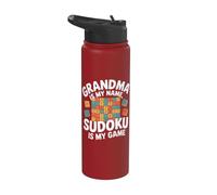 La nonna è il mio nome Sudoku è il mio gioco Stainless Steel Insulated Water Bottle