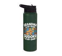 La nonna è il mio nome Sudoku è il mio gioco Stainless Steel Insulated Water Bottle