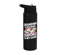 La nonna è il mio nome Sudoku è il mio gioco Stainless Steel Insulated Water Bottle