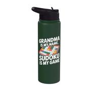 La nonna è il mio nome Sudoku è il mio gioco Stainless Steel Insulated Water Bottle