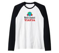 La Nonna Greca Yiayia più Grande del Mondo Maglia con Maniche Raglan