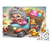 La nonna guida a Pasqua Puzzles 1000 Pezzi In Cartone Pressato,Un Classico Puzzle A Pezzi Per Enigma Ultra Difficile,Ideale Per Hobby Invernale,Il Miglior Regalo Per Gli Amanti Dei Puzzle 70x50cm/10