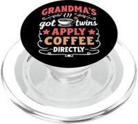 La nonna ha gemelli applicare il caffè direttamente nonna gemella PopSockets PopGrip per MagSafe