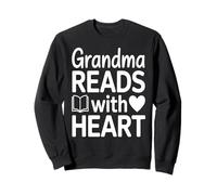 La Nonna Legge con Il Cuore Felpa