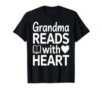 La Nonna Legge con Il Cuore Maglietta