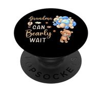 La nonna può aspettare Bearly Bear Genere Neutro Boy Baby Shower PopSockets PopGrip Adesivo