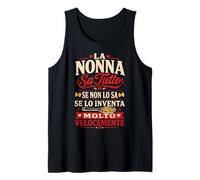 La Nonna Sa Tutto Regalo Divertente per Le Nonne Canotta