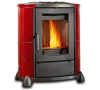 LA NORDICA CORTINA Maiolica Stufa a legna Bordeaux 7116040 66 x 82 x 55,4 cm
